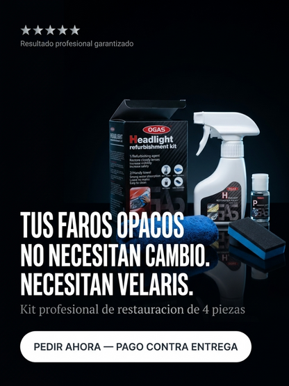 ClearRevive® - Kit de Restauración de Faros - Renueva tus Faros